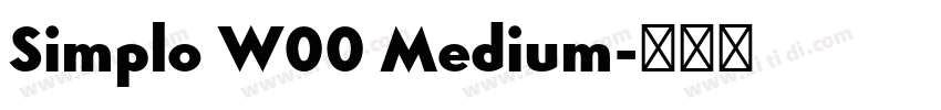 Simplo W00 Medium字体转换